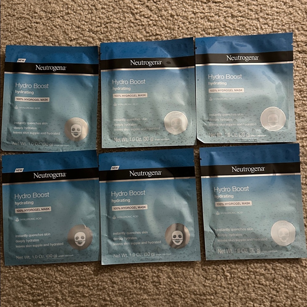 Neutrogena Hydro Boost Hydrating Mask - lot of 6